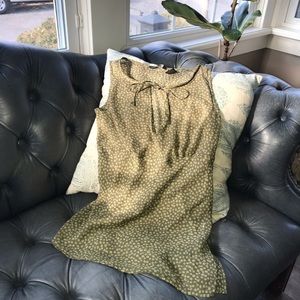 Green Floral Sheer Tank